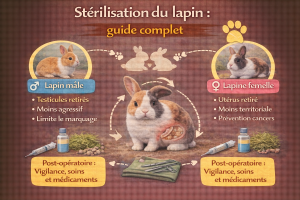 Stérilisation du lapin : guide complet mâle et femelle