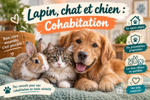 Lapin, chat et chien : réussir la cohabitation