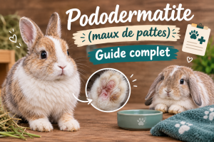 Pododermatite (maux de pattes) chez le lapin : guide complet
