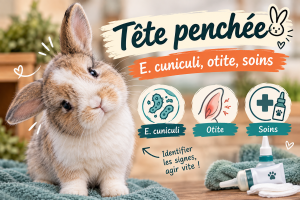 Lapin à la tête penchée : causes, E. cuniculi et soins
