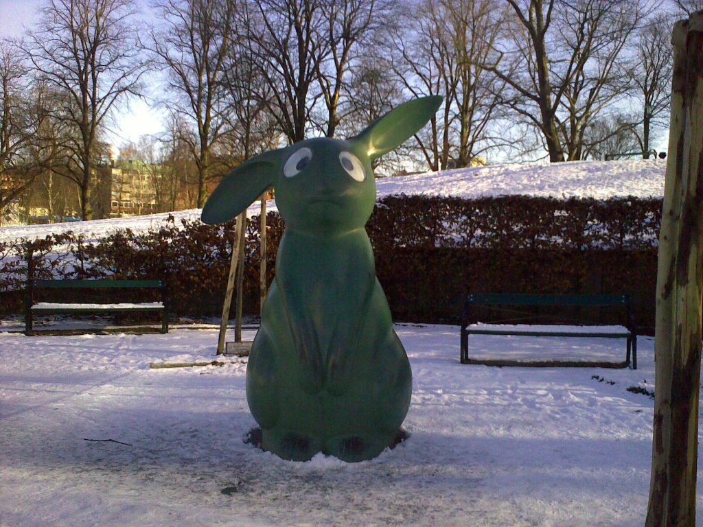 Lapin dans la neige